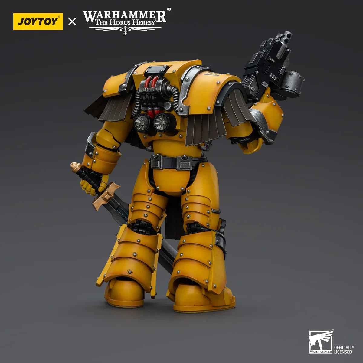 Imperial Fists - Legion Cataphractii Terminator Squad - Legion Cataphractii Sergeant with Power Sword - 帝國之拳 - 鐵騎終結者軍團 - 裝備能量劍的鐵騎終結者軍士