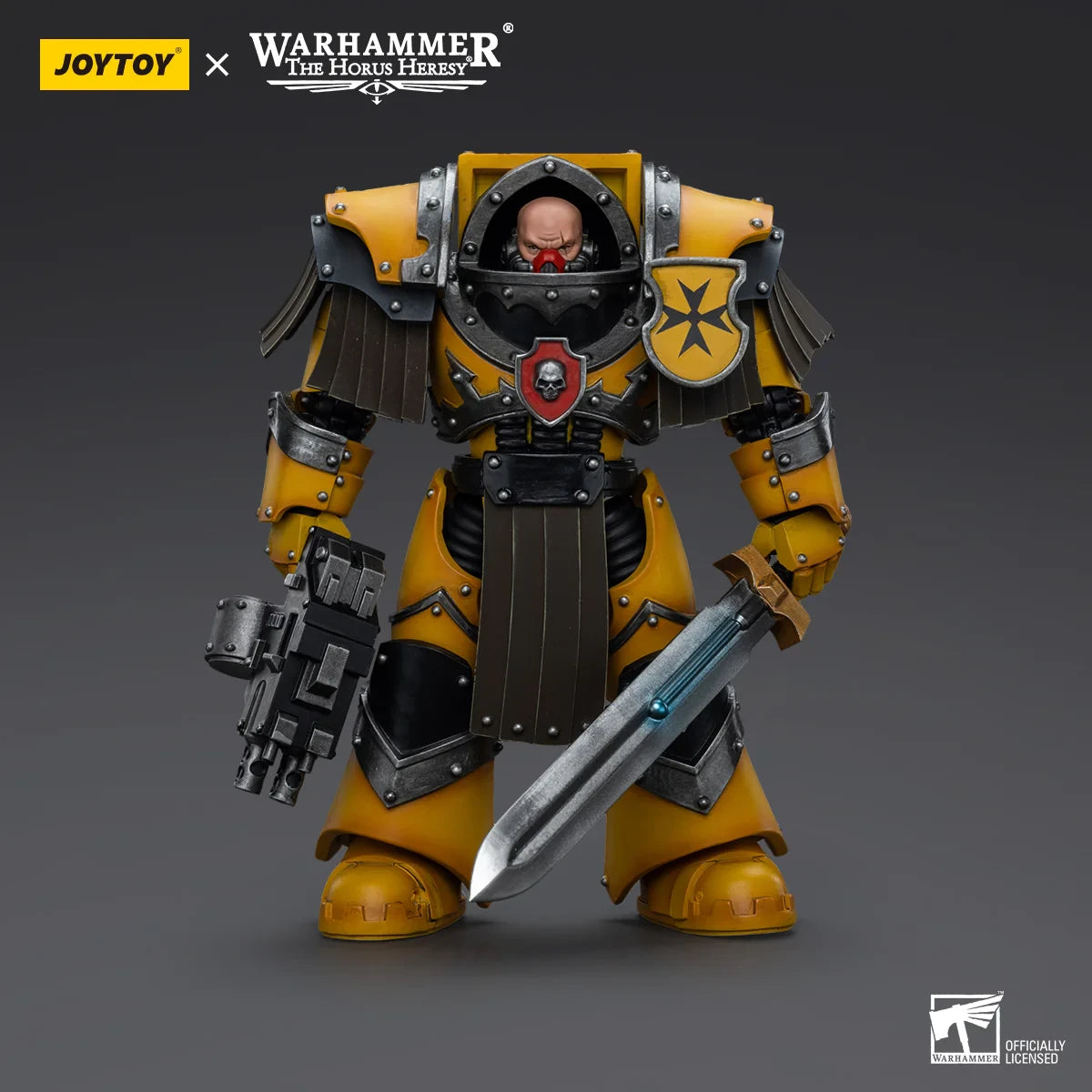 Imperial Fists - Legion Cataphractii Terminator Squad - Legion Cataphractii Sergeant with Power Sword - 帝國之拳 - 鐵騎終結者軍團 - 裝備能量劍的鐵騎終結者軍士