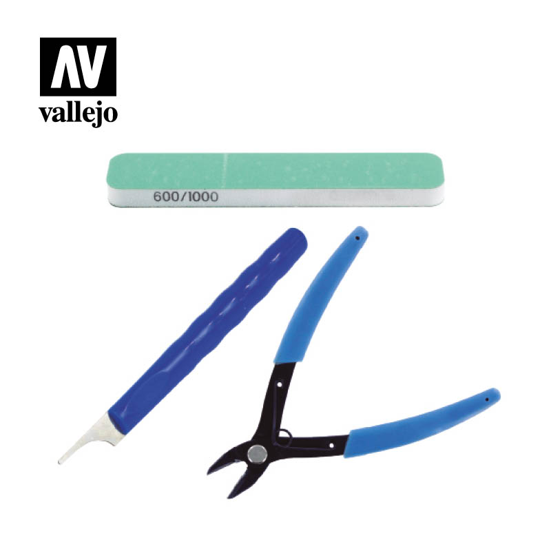 模型工具 - T11002 - 模型組裝工具組合 Plastic Models Preparation Tool Kit: Includes flexible lime, mold line cleaner and cutting plier