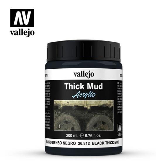 佈景效果 - Diorama Effects - 26812 - 黑色厚泥 Black Thick Mud