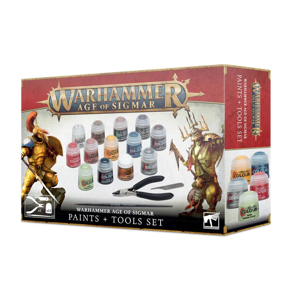 Age of Sigmar Paints and Tool Set - 西格瑪時代顏料+工具套裝