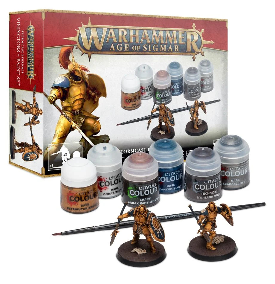 Stormcast Eternals: Vindictors + Paint Set - 西格瑪時代懲惡者+顏料套裝