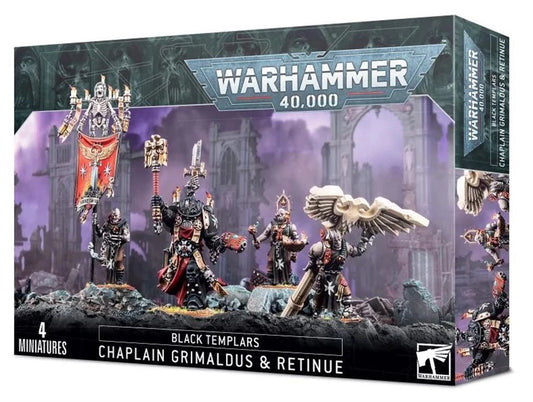 Black Templars: Chaplain Grimaldus & Retinue - 黑色聖堂格里瑪度斯教士及隨從