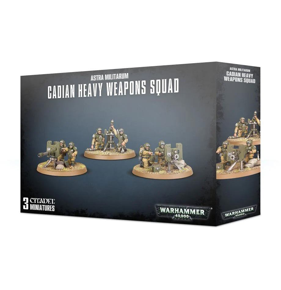 Astra Militarum: Cadian Heavy Weapon Squad - 星界軍卡迪安重武器班