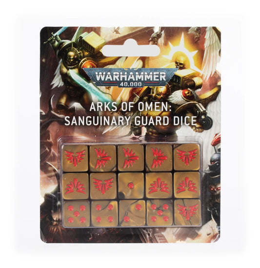 Arks Of Omen: Sanguinary Guard Dice - 方舟降神：血紅護衛主題骰